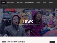 Tablet Screenshot of idwc.org